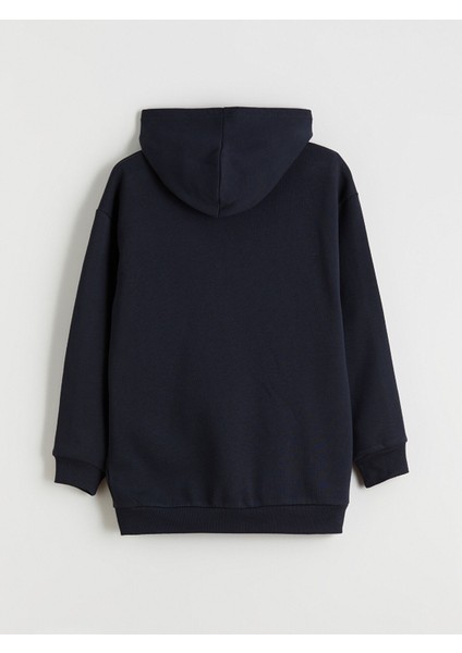 Yeni Sezon Kapüşonlu Fenerbahçe Baskılı Erkek Çocuk Fermuarlı Sweatshirt modelleri