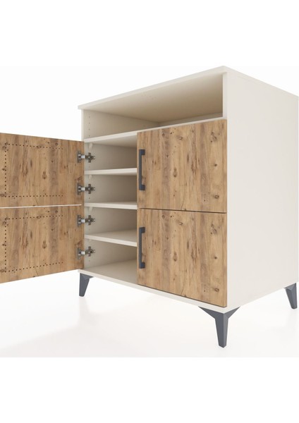 Kronos Şifonyer 4 Raflı 4 Kapaklı 88X59X96 Aytaşı-Çam indirimleri
