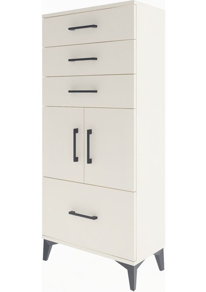 Arges Dolap Tek Raflı 4 Çekmeceli 2 Kapaklı 60X30X134 Aytaşı-Aytaşı modelleri