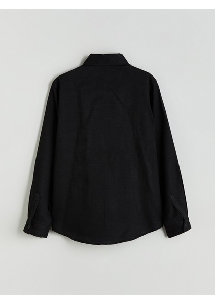 Yeni Sezon Uzun Kollu Dokulu Erkek Çocuk Gömlek modelleri