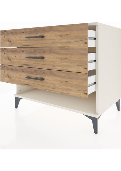 Kronos Şifonyer 3 Çekmeceli 88X59X80 Aytaşı-Çam fırsatları