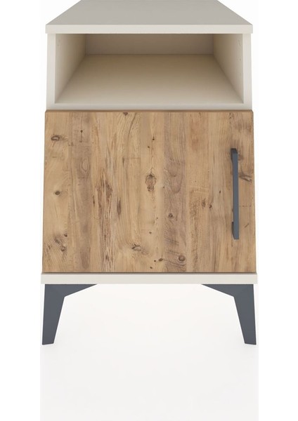 Kronos Komodin 2 Raflı Tek Kapaklı 44X59X64 Aytaşı-Çam