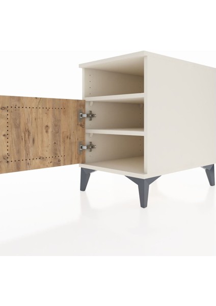 Kronos Komodin 2 Raflı Tek Kapaklı 44X59X64 Aytaşı-Çam indirimleri