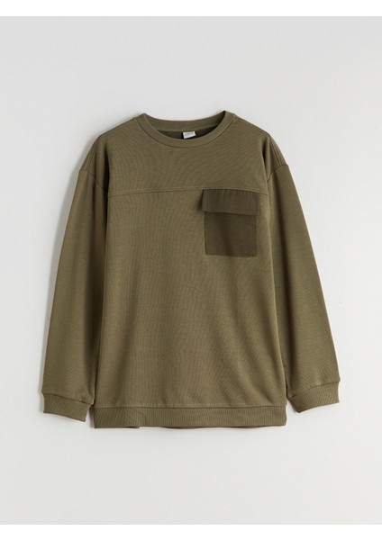 Yeni Sezon Bisiklet Yaka Erkek Çocuk Sweatshirt