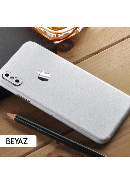 Iphone Xs Max 6.5 Deri Dokulu Arka Yan Kaplama STICKER-(1903) fırsatları