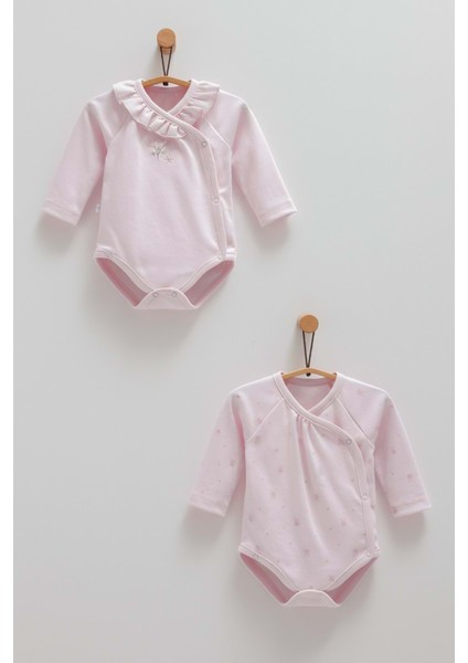 Cute Rabbıt Anvelop Uzun Kol Ikili Body - Caramell - BK1481 - Lila - 6 - 9 Ay - BK1481-LILA-6 - 9 Ay Lila