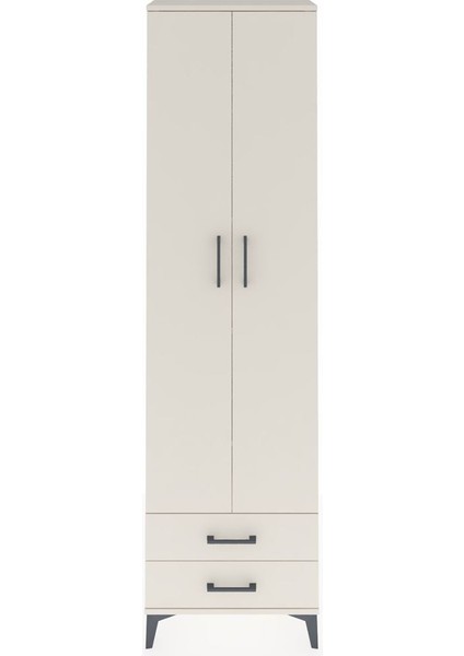 Arges Dolap 5 Raflı 2 Çekmeceli 2 Kapaklı 60X30X221 Aytaşı-Aytaşı