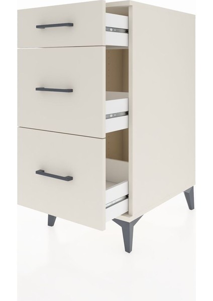 Kronos Komodin 3 Çekmeceli 44X59X96 Aytaşı-Aytaşı fırsatları
