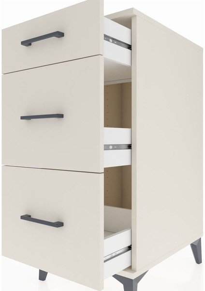Kronos Komodin 3 Çekmeceli 44X59X96 Aytaşı-Aytaşı indirimleri