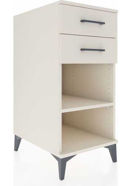 Kronos Komodin Tek Raflı 2 Çekmeceli 44X59X96 Aytaşı-Aytaşı fiyatları