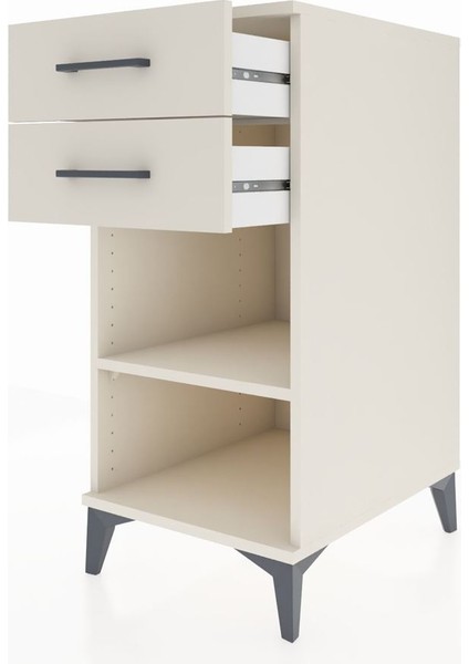 Kronos Komodin Tek Raflı 2 Çekmeceli 44X59X96 Aytaşı-Aytaşı fırsatları