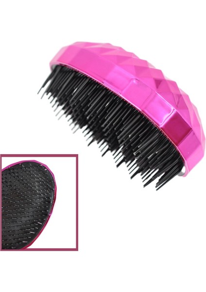 Neon Pembe Düzleştirici Tarak Geniş Aralıklı her Saç Tipine Uygun Fırçalı Saç Düzleştirici (4172) fırsatları