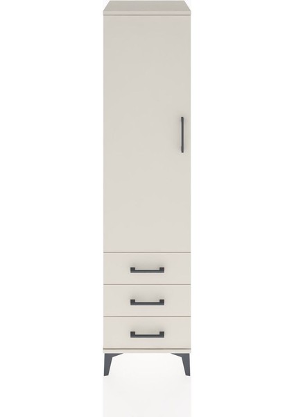 Hyperion Dolap 2 Raflı 3 Çekmeceli Tek Kapaklı 44X44X182 Aytaşı-Aytaşı