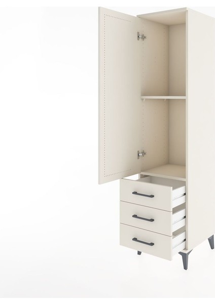 Hyperion Dolap 2 Raflı 3 Çekmeceli Tek Kapaklı 44X44X182 Aytaşı-Aytaşı fırsatları