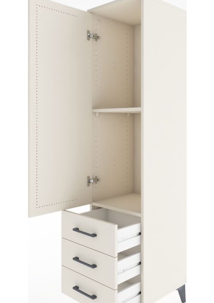 Hyperion Dolap 2 Raflı 3 Çekmeceli Tek Kapaklı 44X44X182 Aytaşı-Aytaşı indirimleri