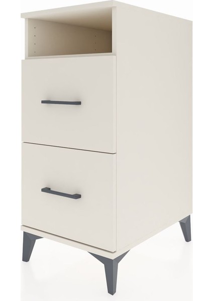Kronos Komodin Tek Raflı 2 Çekmeceli 44X59X96 Aytaşı-Aytaşı modelleri