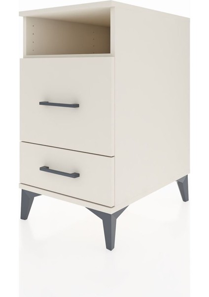 Kronos Komodin Tek Raflı 2 Çekmeceli 44X59X80 Aytaşı-Aytaşı modelleri