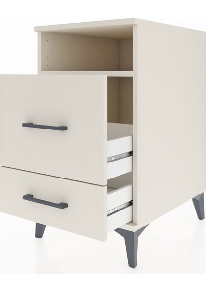 Kronos Komodin Tek Raflı 2 Çekmeceli 44X59X80 Aytaşı-Aytaşı fırsatları