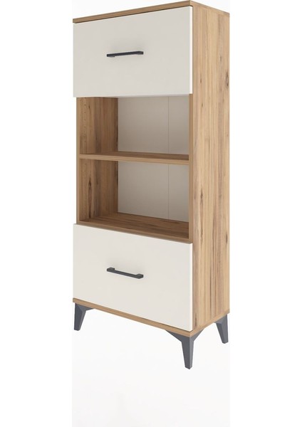 Arges Dolap 2 Raflı 2 Çekmeceli 60X30X134 Çam-Aytaşı modelleri