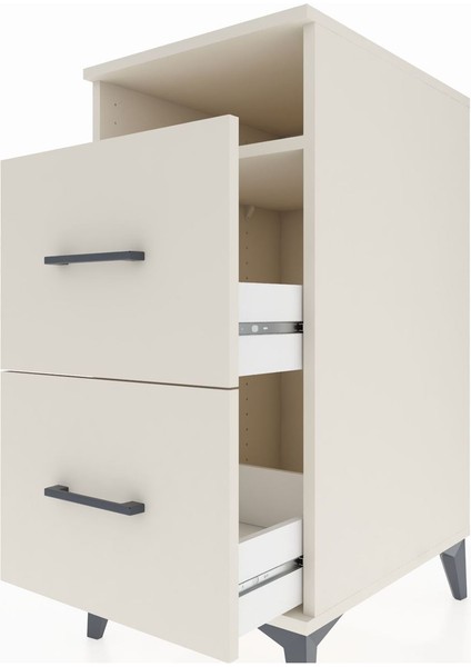 Kronos Komodin Tek Raflı 2 Çekmeceli 44X59X96 Aytaşı-Aytaşı indirimleri