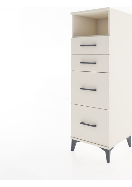 Hyperion Dolap Tek Raflı 4 Çekmeceli 44X44X134 Aytaşı-Aytaşı modelleri