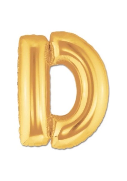 Altın Sarısı Folyo Harf Balon 1 Metre