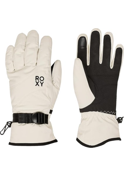 Roxy Jetty Solid Gloves Kadın Beyaz Eldiven