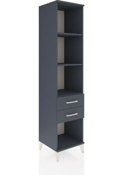 Hyperion Dolap 3 Raflı 2 Çekmeceli 44X44X195 Antrasit-Antrasit fiyatları
