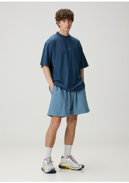 Medium Fit Lacivert T-Shirt fiyatları