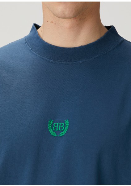 Medium Fit Lacivert T-Shirt indirimleri