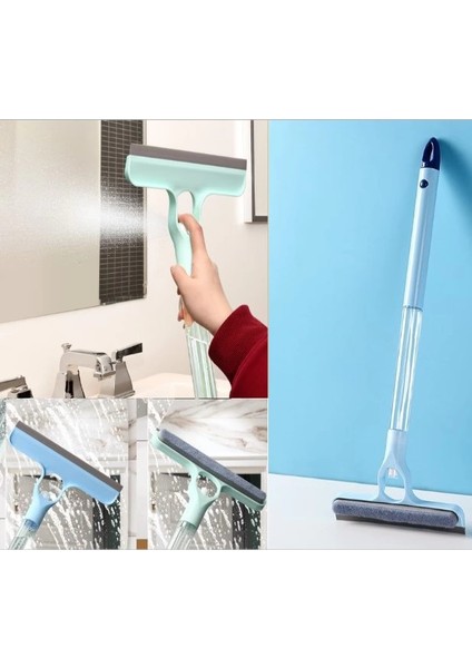 4 In 1 Spreyli Çek Çekli Camsil ve Fırça Aparatı