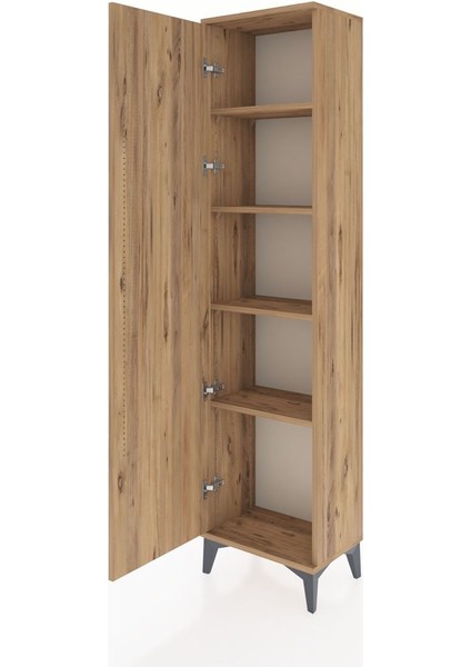 Arges Dolap 4 Raflı Tek Kapaklı 44X30X182 Çam-Çam fırsatları