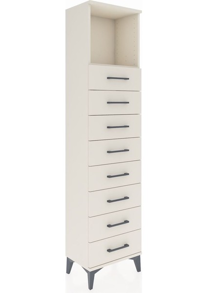 Arges Dolap Tek Raflı 8 Çekmeceli 44X30X182 Aytaşı-Aytaşı fiyatları