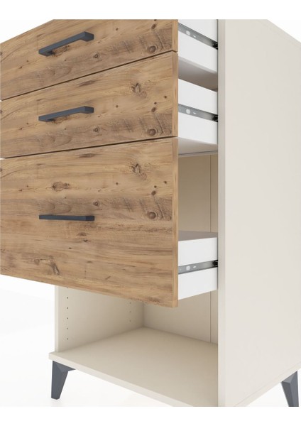 Hyperion Komodin 3 Çekmeceli 60X44X106 Aytaşı-Çam indirimleri