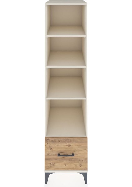 Kronos Dolap 4 Raflı Tek Çekmeceli 44X59X182 Aytaşı-Çam