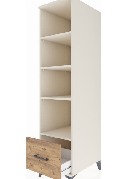 Kronos Dolap 4 Raflı Tek Çekmeceli 44X59X182 Aytaşı-Çam indirimleri