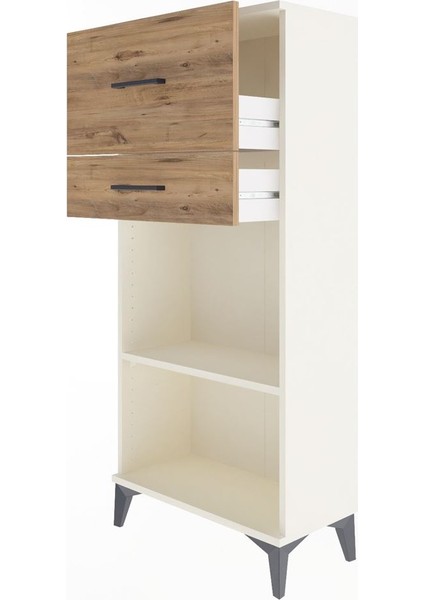 Arges Dolap Tek Raflı 2 Çekmeceli 60X30X134 Aytaşı-Çam fırsatları