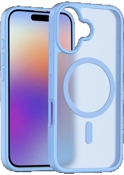 CPT16 Apple iPhone 17 Jota Magsafe Kapak - Açık Mavi