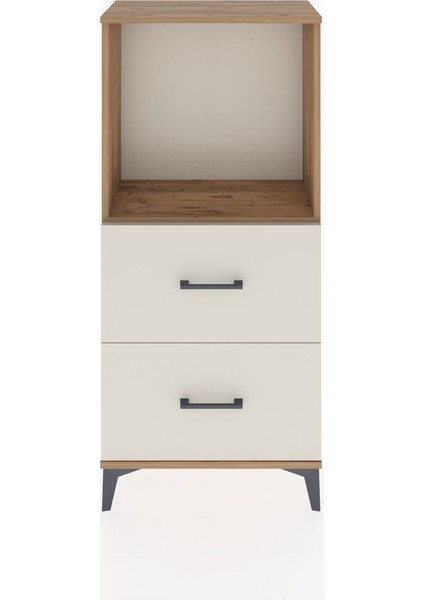 Hyperion Dolap Tek Raflı 2 Çekmeceli 60X44X134 Çam-Aytaşı