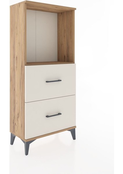 Hyperion Dolap Tek Raflı 2 Çekmeceli 60X44X134 Çam-Aytaşı fiyatları