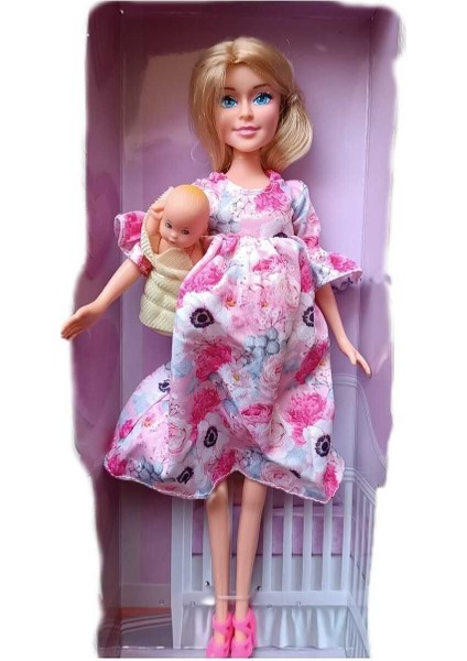 Oyuncak Karnı Açılan Hamile Bebek - Kaliteli Model Bebek ve Bebeği Hamile Yeni Doğan Bebek