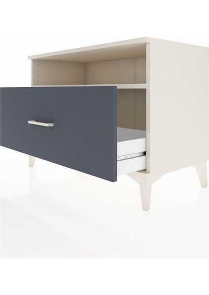 Hyperion Şifonyer Tek Raflı Tek Çekmeceli 88X44X64 Aytaşı-Antrasit indirimleri