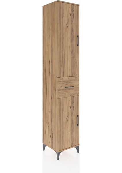 Hyperion Dolap 6 Raflı Tek Çekmeceli 2 Kapaklı 44X44X243 Çam-Çam fiyatları