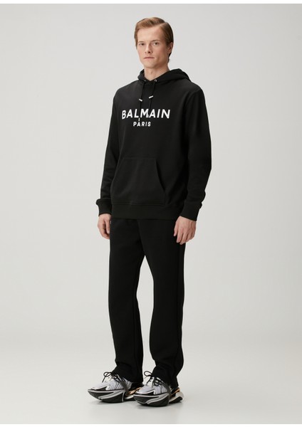 Siyah Kapüşonlu Organik Pamuk Sweatshirt fiyatları
