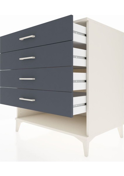 Kronos Şifonyer 4 Çekmeceli 88X59X96 Aytaşı-Antrasit indirimleri