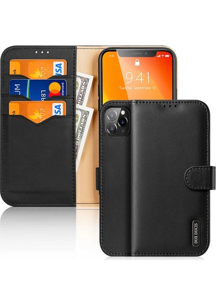 Dux Ducis iPhone 11 Pro 5.8inç Kılıf Mıknatıslı Cüzdanlı Deri Kılıf Hivo SERIES-(1903)