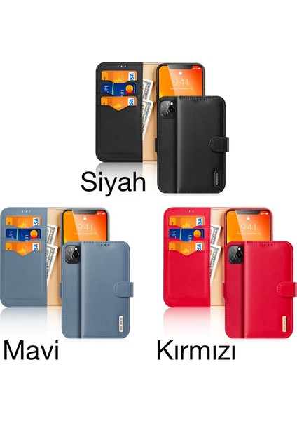 Dux Ducis iPhone 11 Pro 5.8inç Kılıf Mıknatıslı Cüzdanlı Deri Kılıf Hivo SERIES-(1903) modelleri