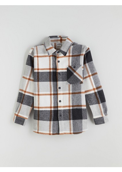 Yeni Sezon Uzun Kollu Ekose Erkek Çocuk Gömlek modelleri