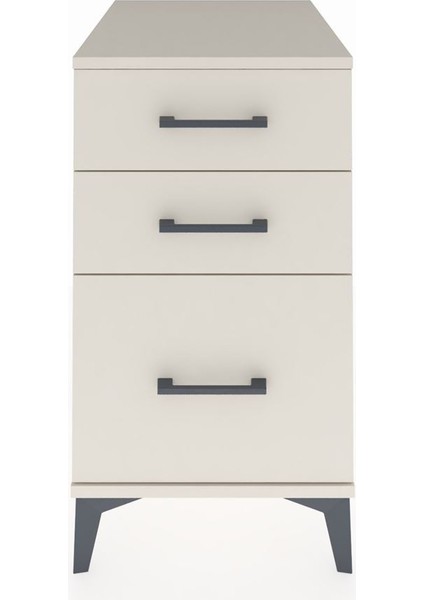 Kronos Komodin 3 Çekmeceli 44X59X80 Aytaşı-Aytaşı