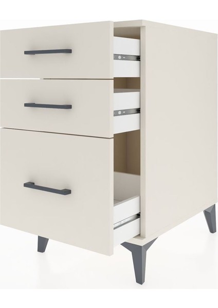 Kronos Komodin 3 Çekmeceli 44X59X80 Aytaşı-Aytaşı fırsatları